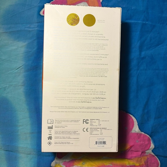 Tech Candy UV Light Portable Sanitizer Box 🧼 Disinfect Smartphones & more *NIB* - Picture 7 of 11